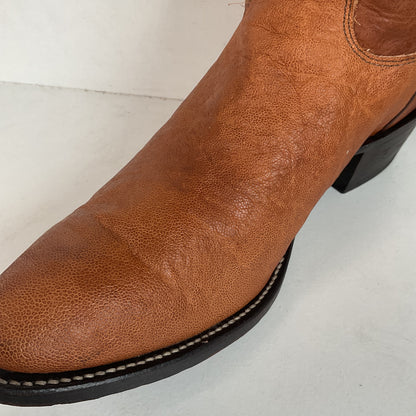 Justin Elephant Cowboy Boots 9.5 D Exotic USA Made Exotic