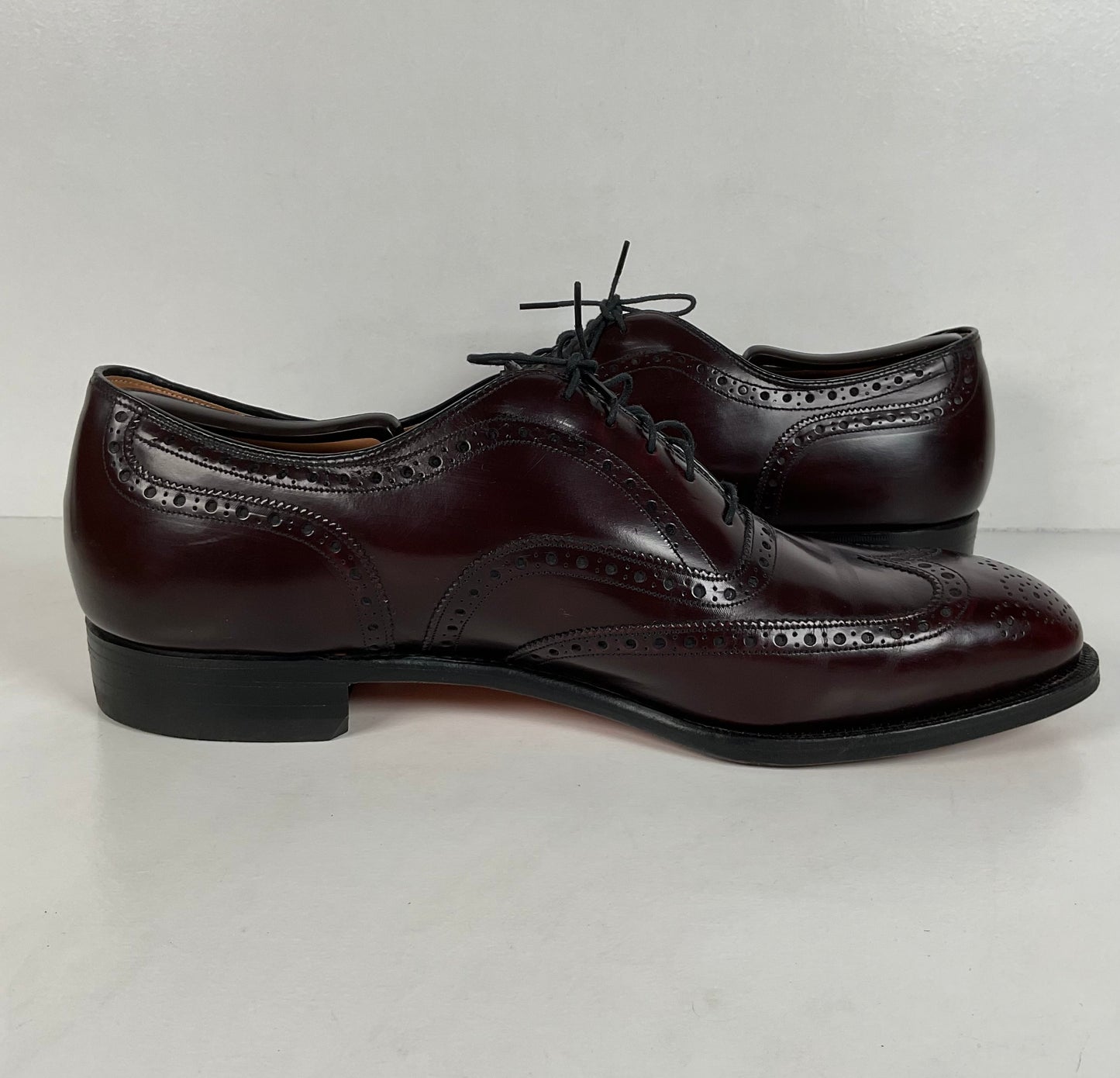 Vintage Johnston Murphy Oxford Shoes | Burgundy Calf | USA Made | Men’s 12 D