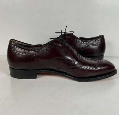 Vintage Johnston Murphy Oxford Shoes | Burgundy Calf | USA Made | Men’s 12 D