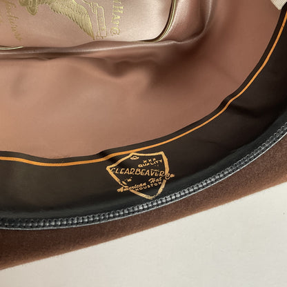 Vintage American Hat Company Cowboy Hat 7” Chocolate Brown USA Made