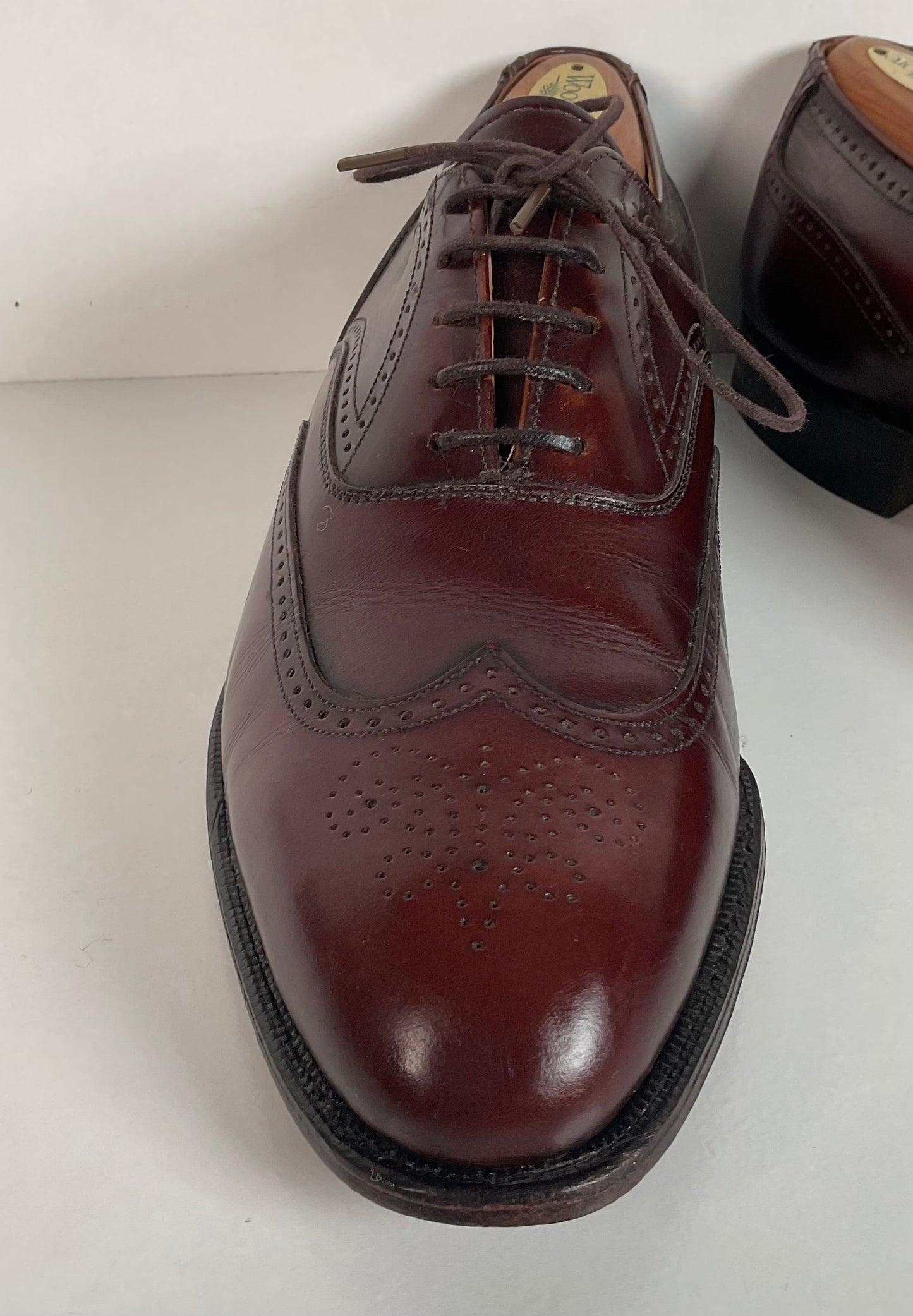 Vintage Johnston Murphy Aristocraft Oxford Shoes 8.5 D USA (2) Pairs USA Made