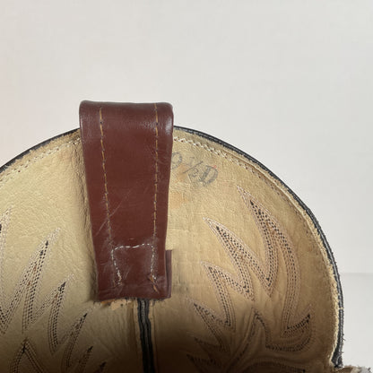 Vintage Longhorn Cowboy Boots | Exotic Wolf Fish | Men’s 9.5 D