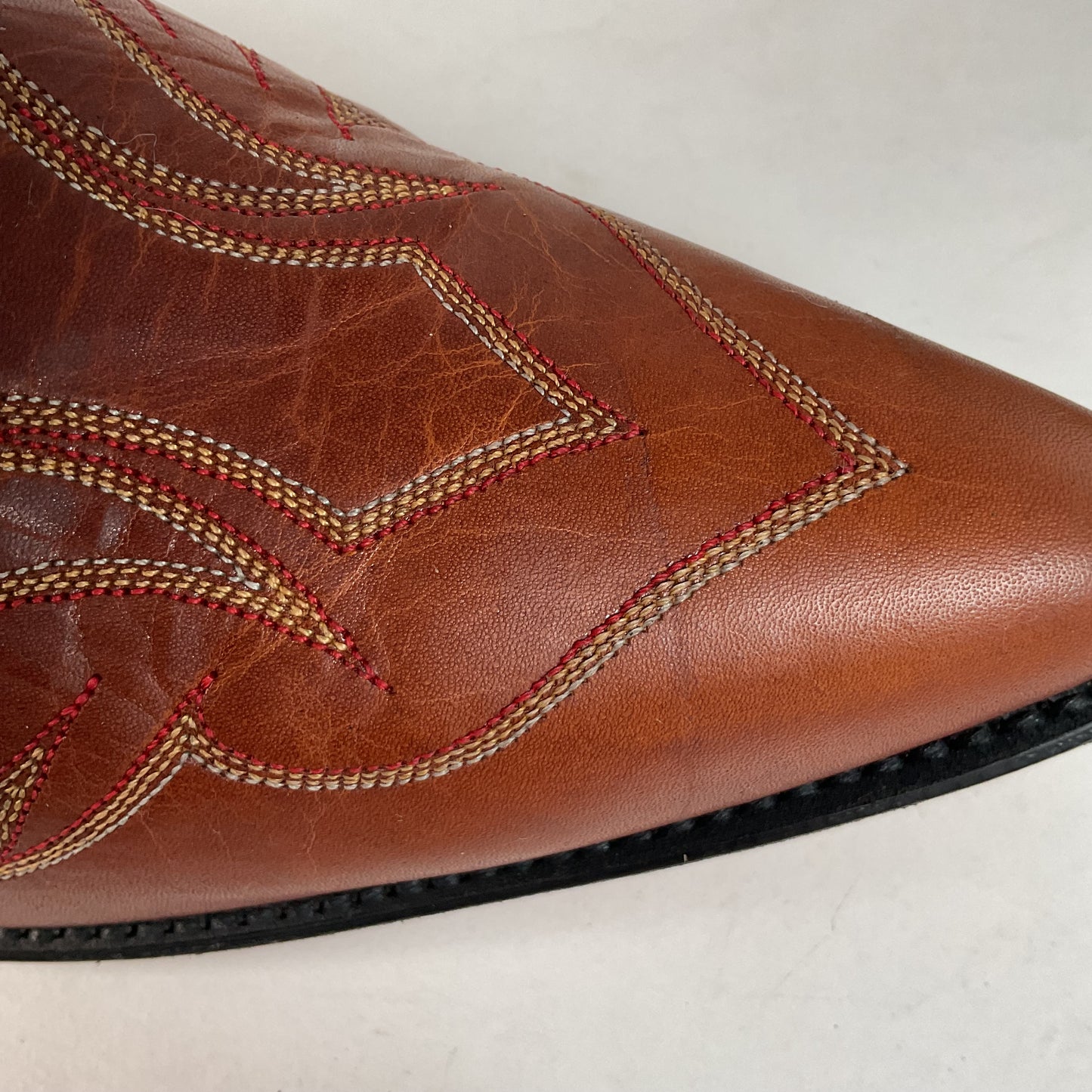 Dan Post For Code West Tooled Cowboy Boots Men’s 10 M USA Made Inlays