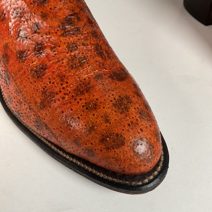 Vintage Longhorn Cowboy Boots | Exotic Wolf Fish | Men’s 9.5 D