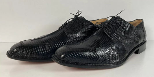 Studio Belvedere Derby Lizard Loafers 15 Hand Made Moc Toe