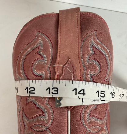 Tony Lama Dusty Pink Cowgirl Boots 7.5 B Distressed