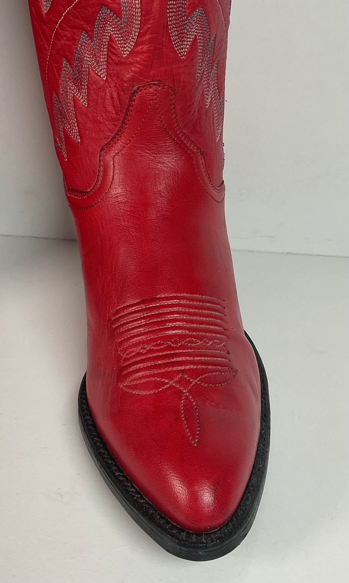 Vintage Panhandle Slim Tall Cowgirl Boots | Red Deer Tan | Women’s 6.5 B