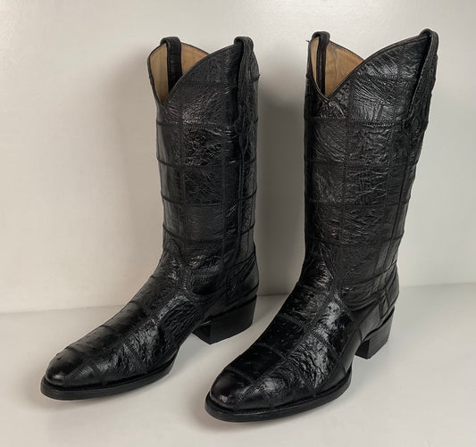 Corral Exotic Ostrich Cowboy Boots | Semi Quill Patchwork | Men’s 10 D