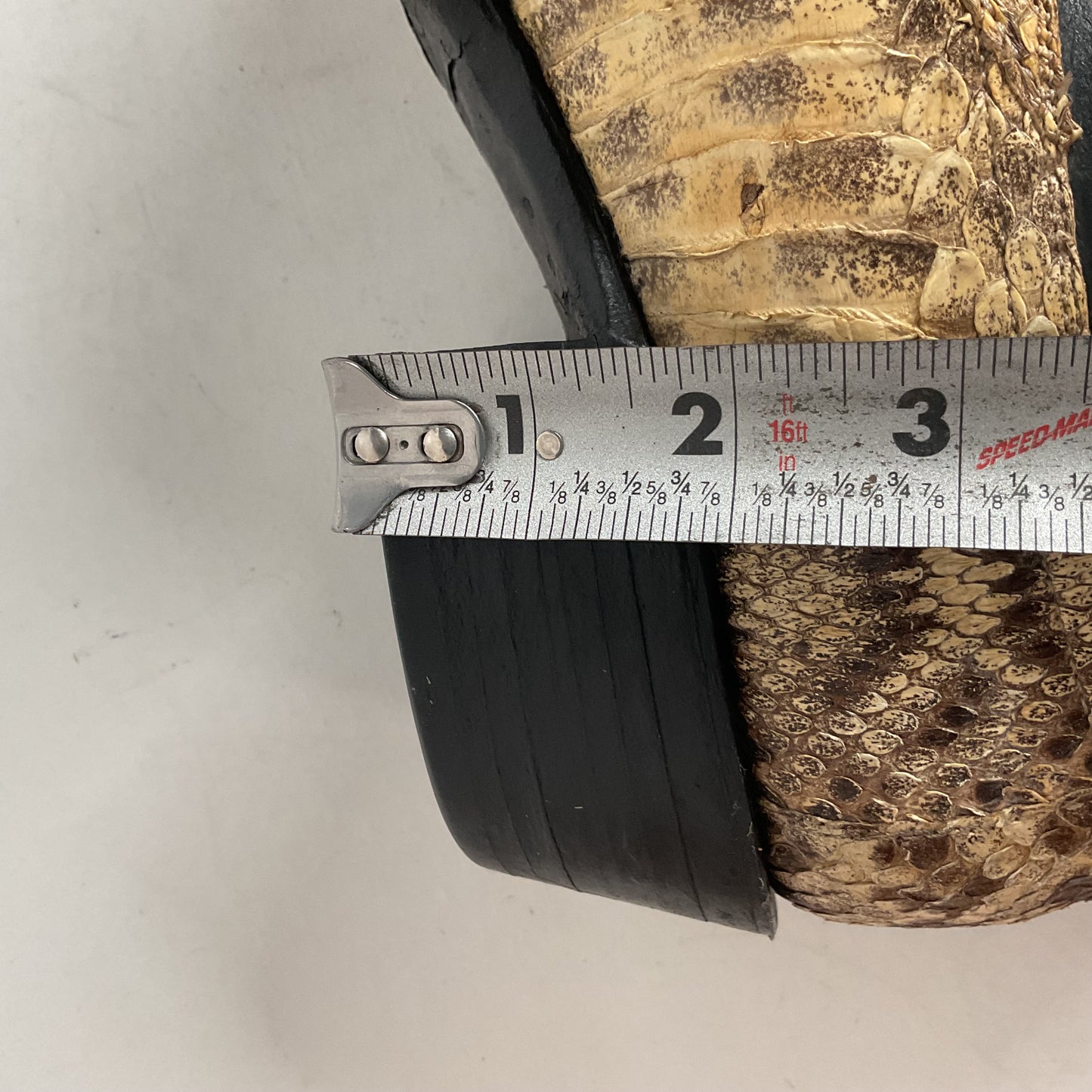 Cowtown Belly Cut Rattlesnake Cowboy Boots 10 D Snakeskin USA Made