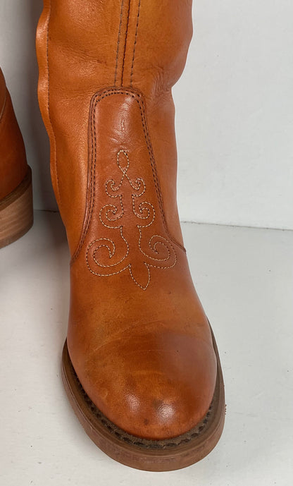 1970s Wrangler Platform Campus Boots — USA Made — 7 N