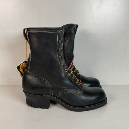 Vintage Herman Santa Rosa Packer Boots 10.5 W USA Made Soft Toe Quabaug Vibram