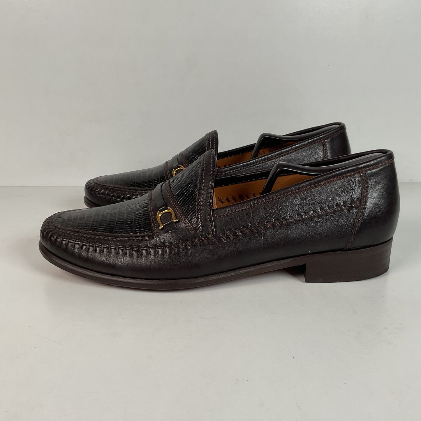 David Eden Lizard Loafers | Dark Brown | Men’s 10.5
