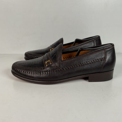 David Eden Lizard Loafers | Dark Brown | Men’s 10.5