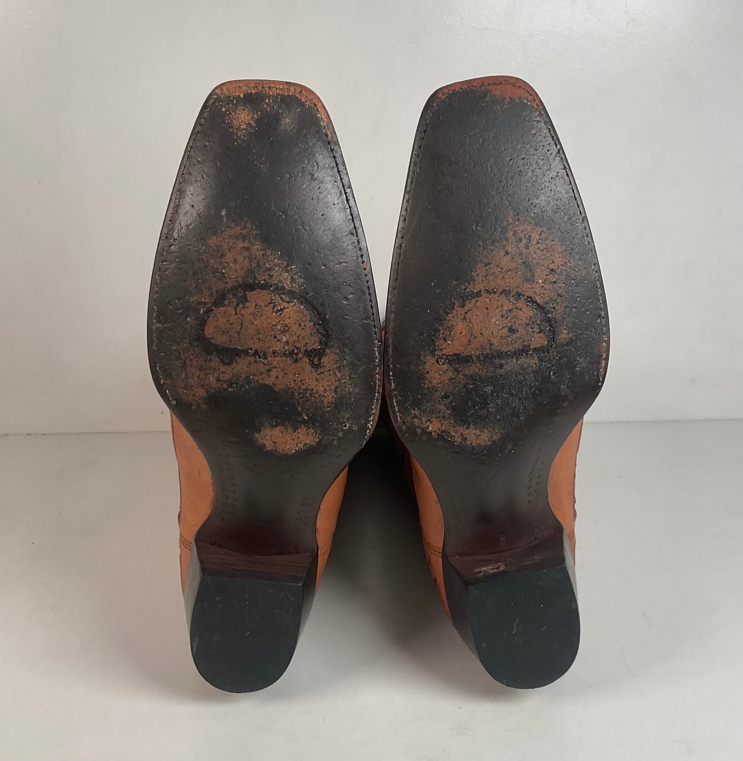 Cock of The Walk Cowboy Boots 12.5 Hand Tooled Carrie Cameron Designs