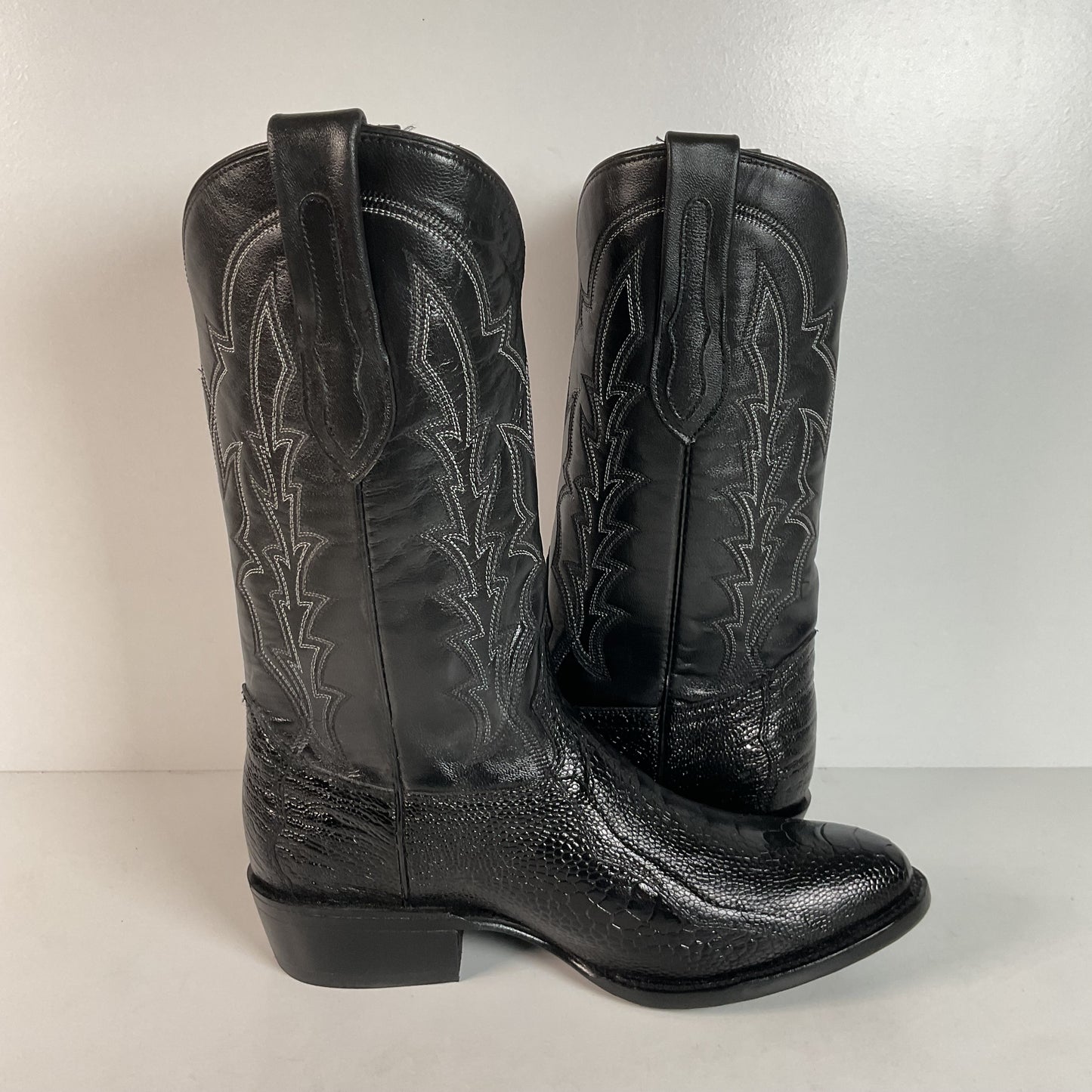 J.B. Dillon Ostrich Leg Cowboy Boots | Exotic | Men’s 8.5 EE