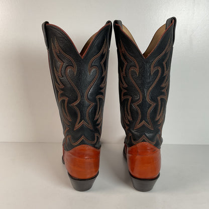 Vintage Nocona Eel Cowgirl Boots | USA Made | Exotic | Men’s 7.5 C | Women’s 8.5