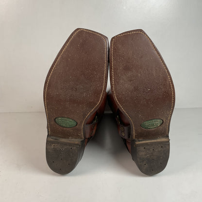 Vintage Frye Black Label Harness Boots 10.5 D USA Made