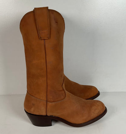 Stewart Fine Handmade Cowboy Boots | Nubuck | Custom | Men’s 6 EE | Women’s ￼7