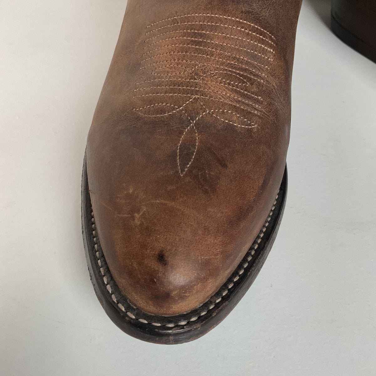 Vintage Tony Lama Cowboy Boots | Bay Apache Cowhide | Men’s 10.5 D