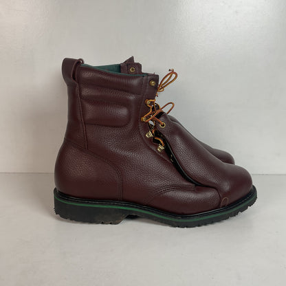 Vintage Wolverine Hy-Test Metatarsal Guard Boots 12 D Safety Toe USA Made