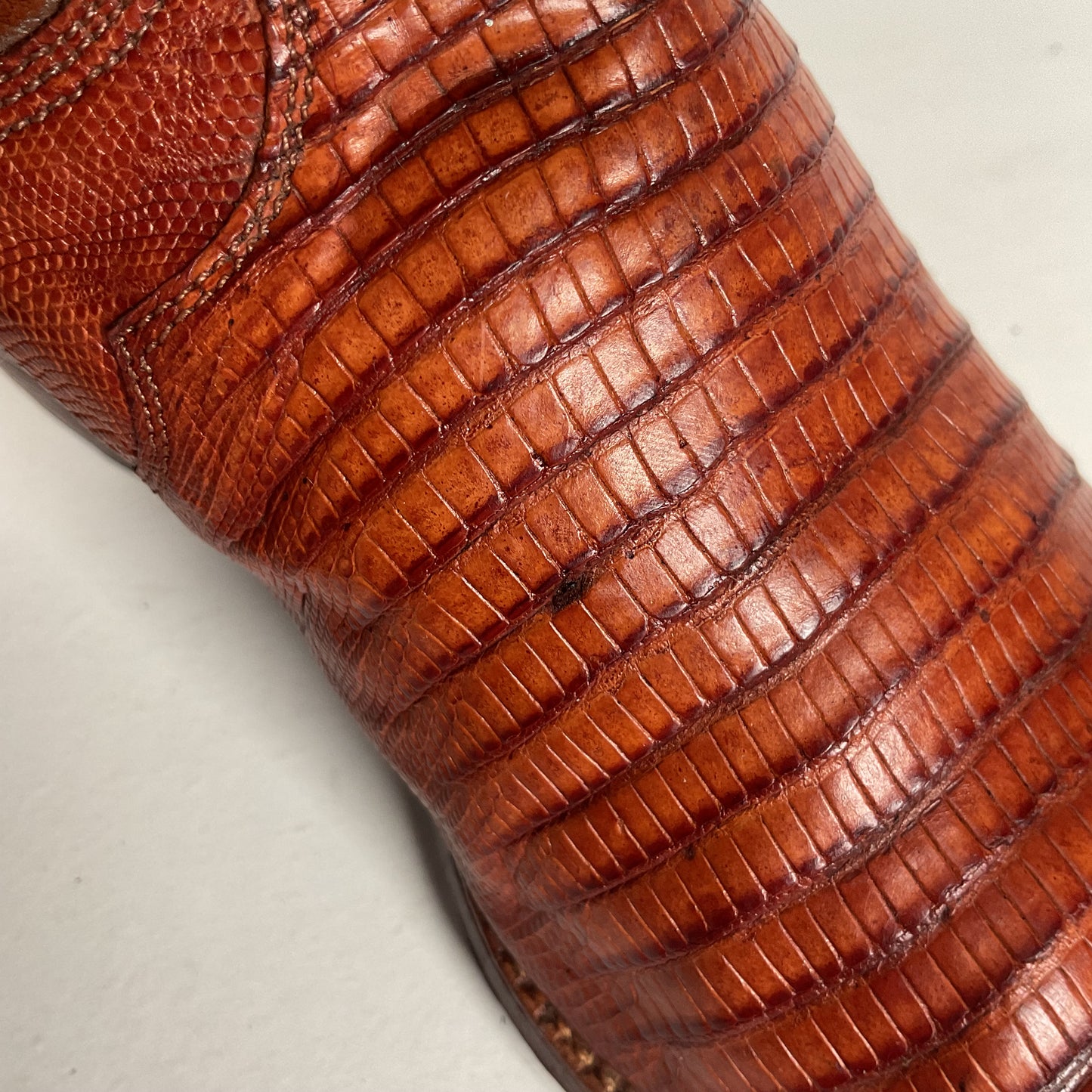 Vintage Lucchese San Antonio Cowgirl Boots | Teju Lizard | 6.5 B