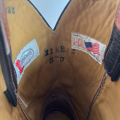 Carter’s Honcho Roper Boots 11.5 E Custom USA Made Bozeman