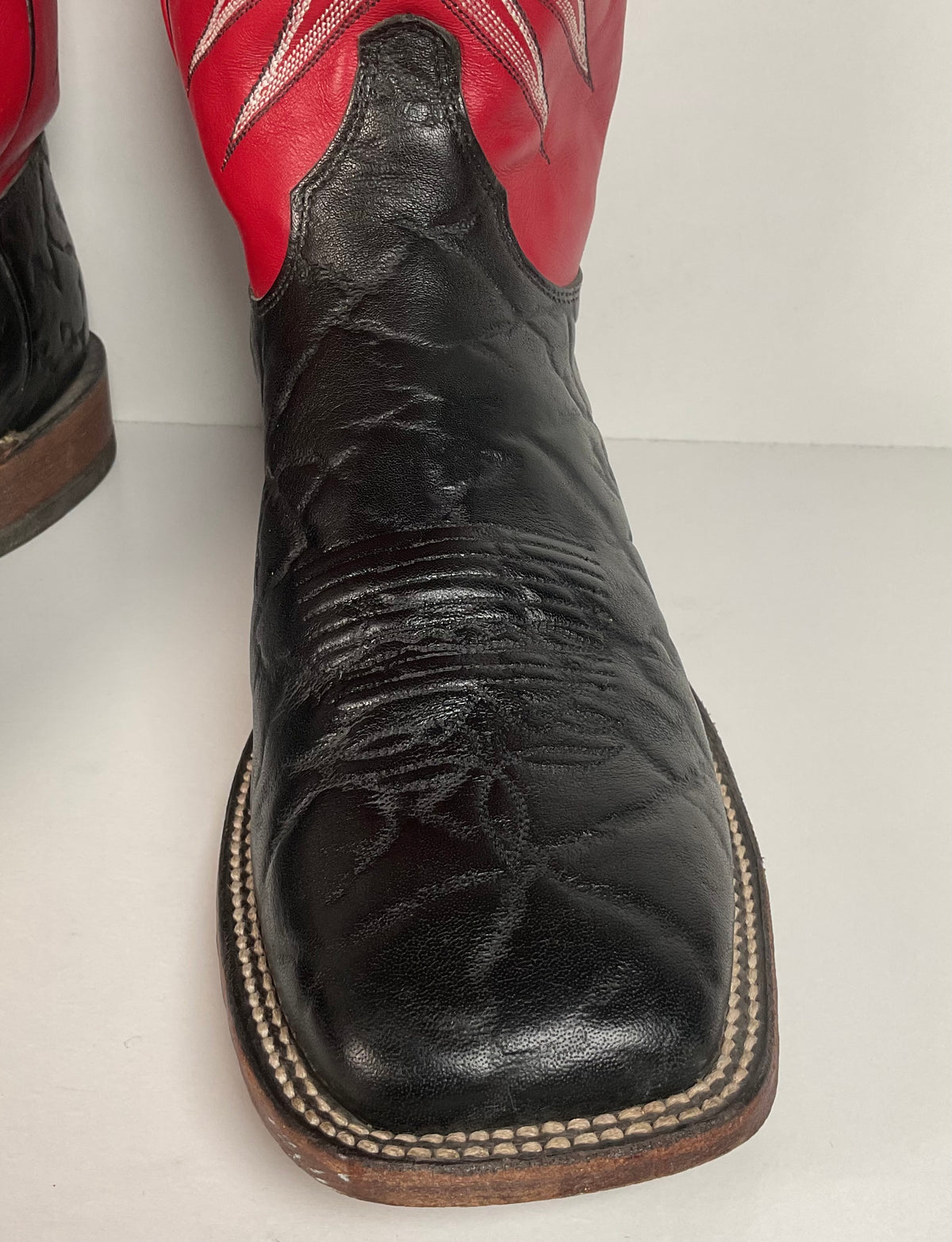 Justin Bent Rail | Exotic Wildebeest Cowboy Boots | USA Made | Men’s 12 D
