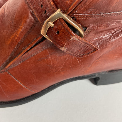 Vintage Florsheim Imperial Guardsman Chukka Boots 9.5 C 70s Monk Strap