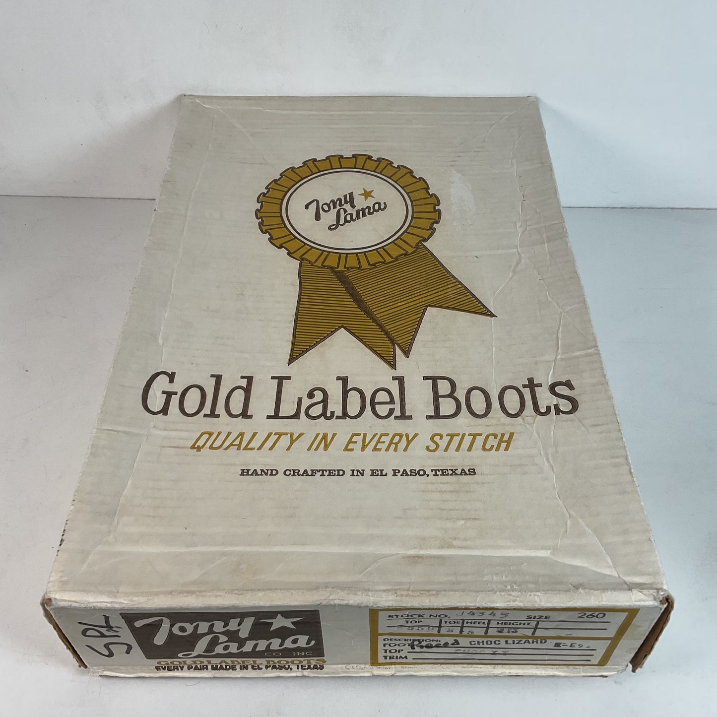 Tony Lama Snakeskin Cowboy Boots | Gold Label | Men’s 7.5 C | Women’s 8.5