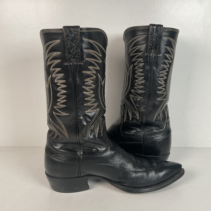 Vintage Justin Algonquin Toe Cowboy Boots | 1960s-1970s | Men’s 8.5 D