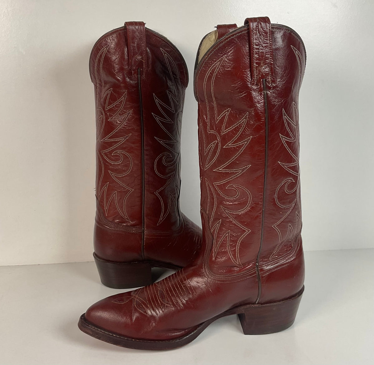 Vintage Dan Post Cowboy Boots | 1970s | Brown | Men’s 7 D