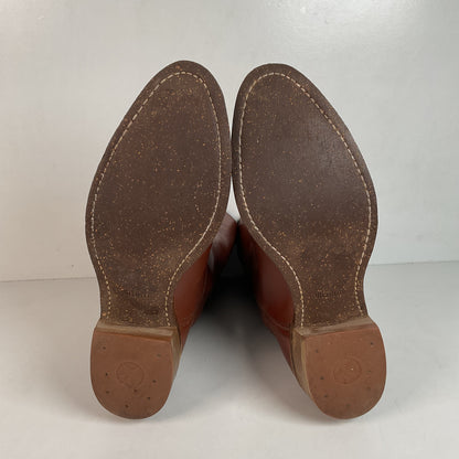 Vintage Rodeo Brand Cowboy Boots 10.5 D USA Made Chunky Campus