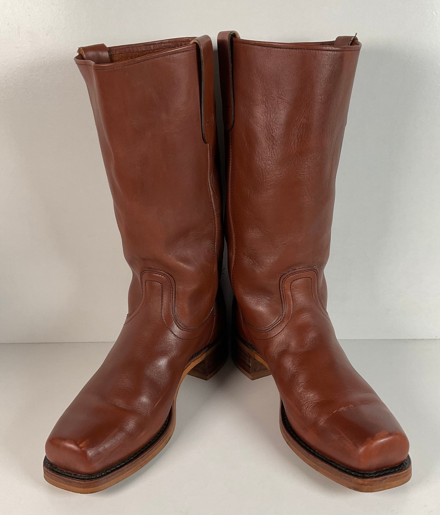 Vintage Sears Chunky Western Campus Boots 10.5 EE USA Made Cavalry Style