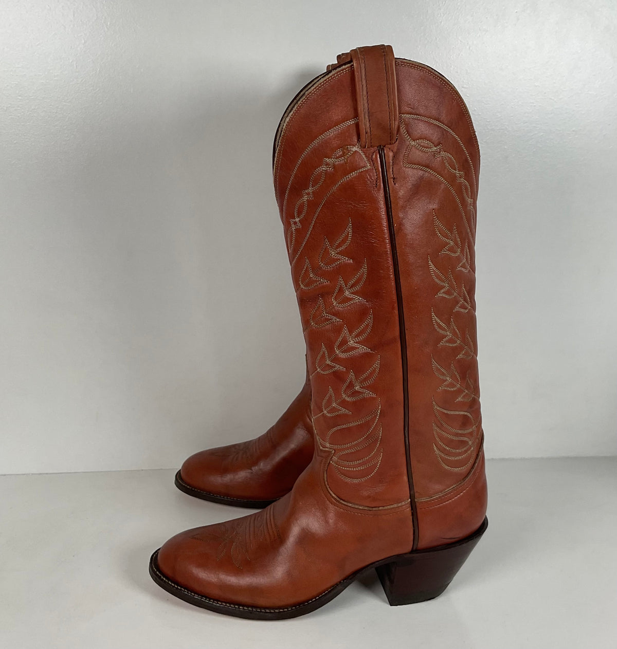 Vintage Tony Lama Tall Cowgirl Boots | Gold Label | Men’s 6.5 C | Women’s 7.5