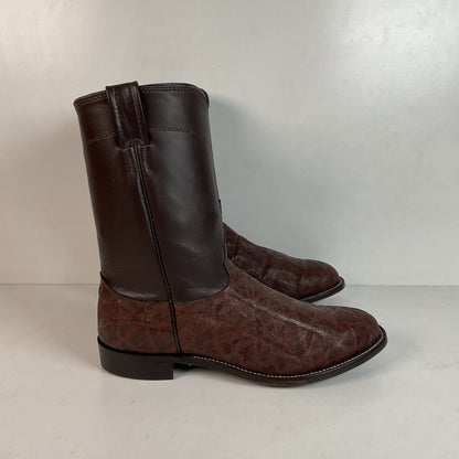 Vintage Larry Mahan Elephant Roper Cowboy Boots 10.5 E Exotic