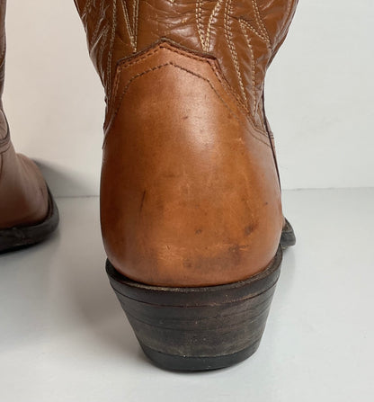 Vintage Justin Fort Worth Cowboy Boots | X Toe | White Label | Men’s 7 D
