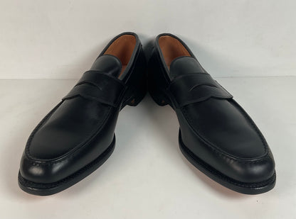 Allen Edmonds Hinsdale Penny Loafers 14 D USA Made Black Calfskin