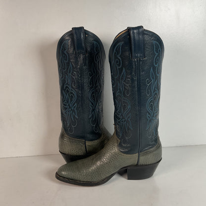 Vintage Justin Lizard Cowgirl Boots | USA Made | Women’s 6.5 B