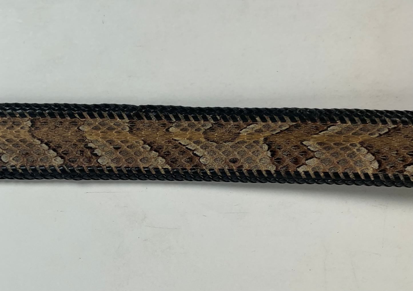 Custom Timber Rattlesnake Cowboy Belt |Canebrake | Braided | Snake Skin