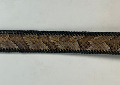 Custom Timber Rattlesnake Cowboy Belt |Canebrake | Braided | Snake Skin