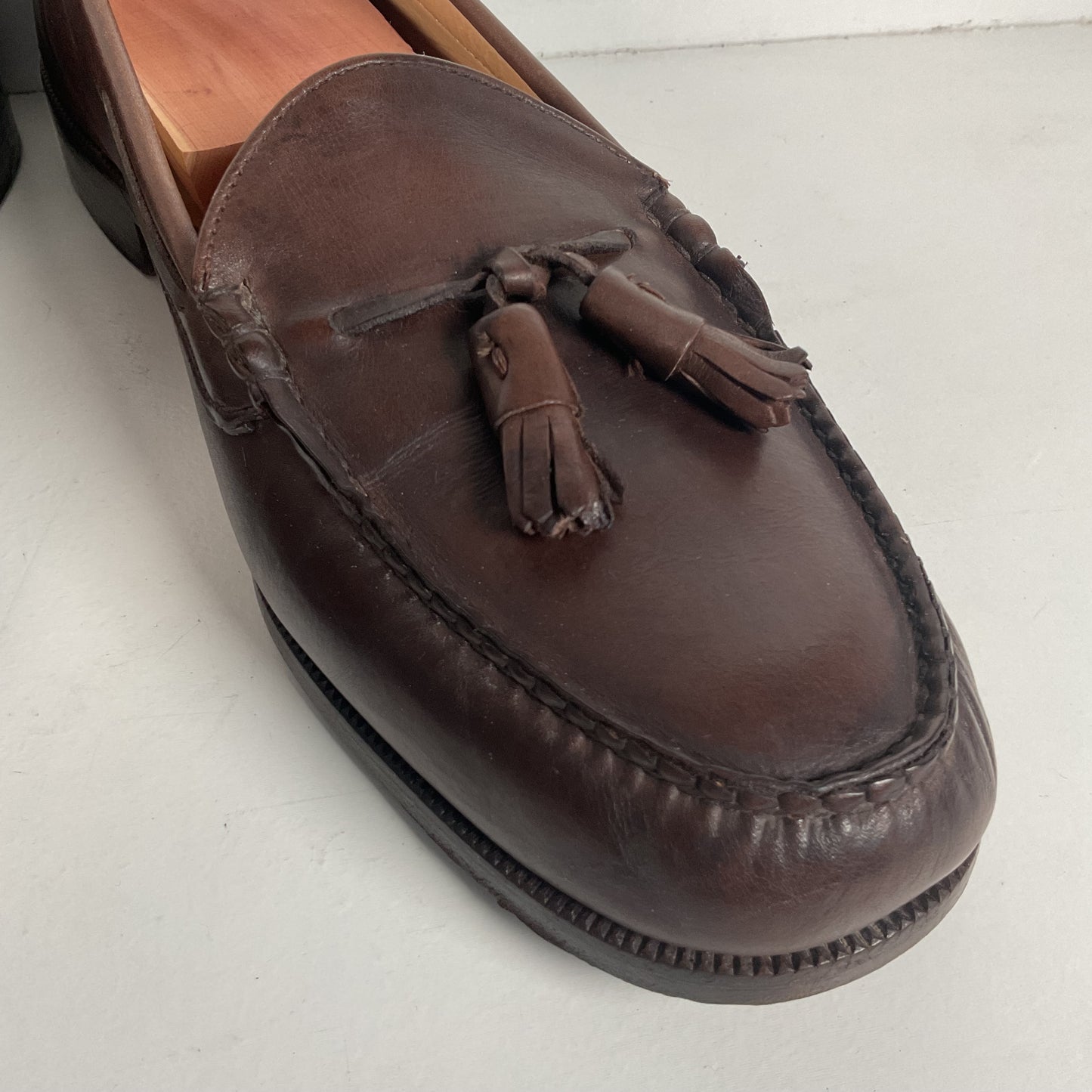 Alden Moccasin Tassel Loafer 10 D Cigar Brown