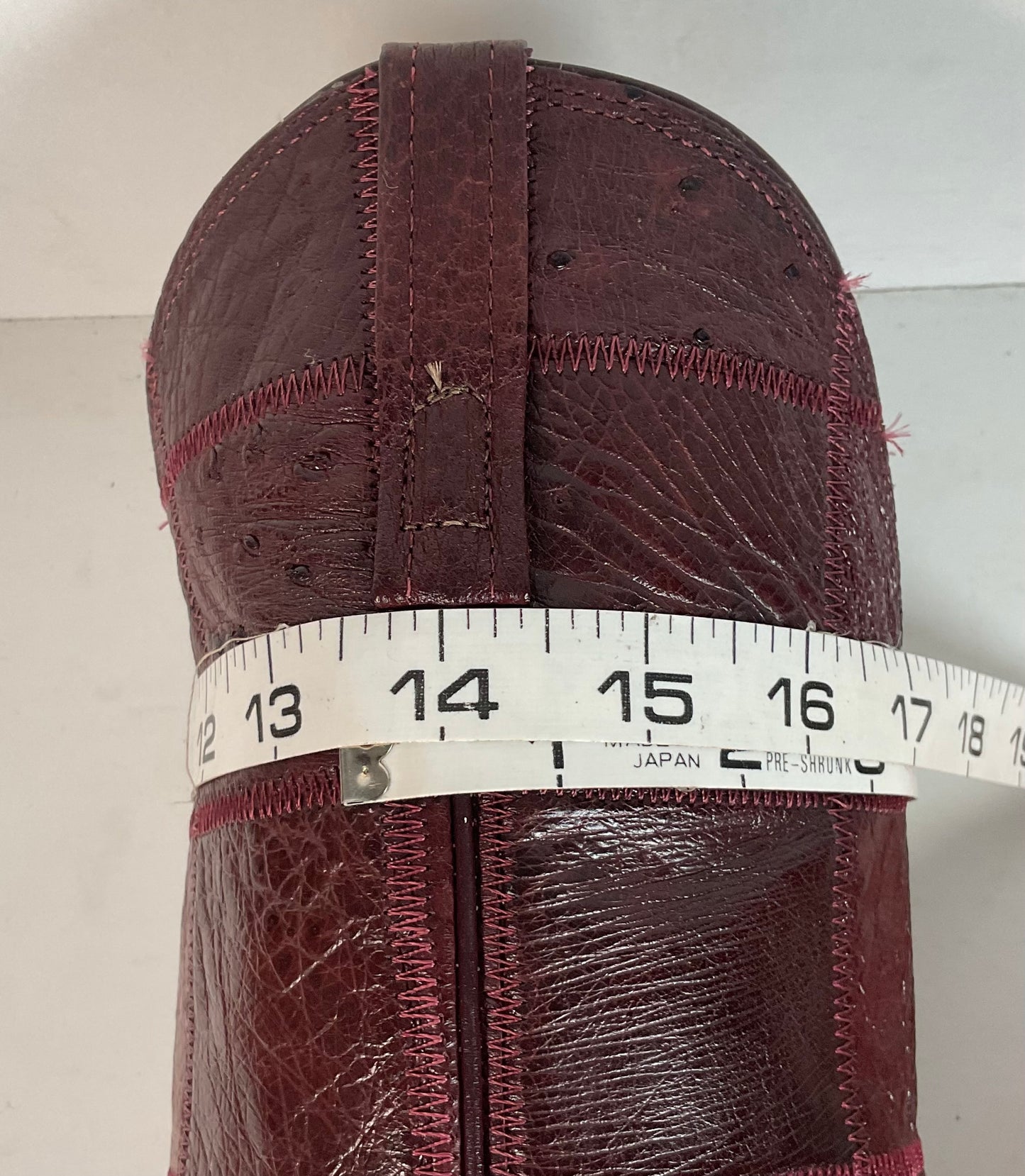 Vintage Nocona Exotic Ostrich Quill Cowgirl Boots 5 C Quilted Patchwork USA