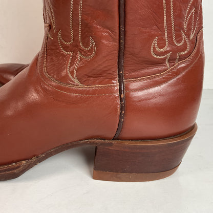 Vintage Tony Lama Gold Label Cowboy Boots 9.5 B John Wayne Toe