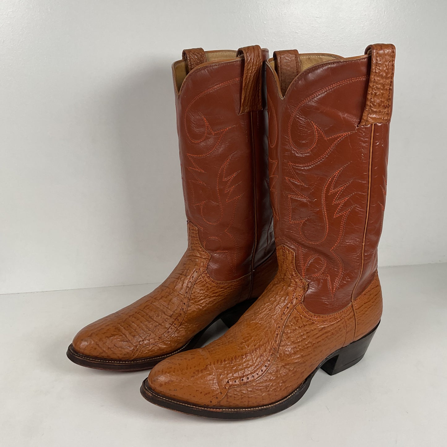 Vintage Shark Skin Cowboy Boots | Exotic | Men’s 9 D
