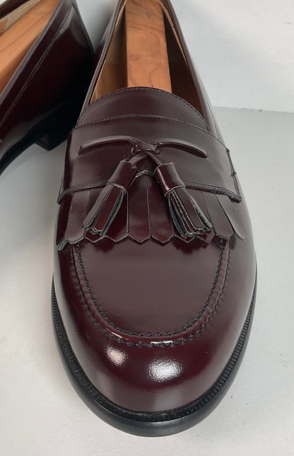 Mezlan Santander Tassel Loafer 11 M Burgundy High Shine