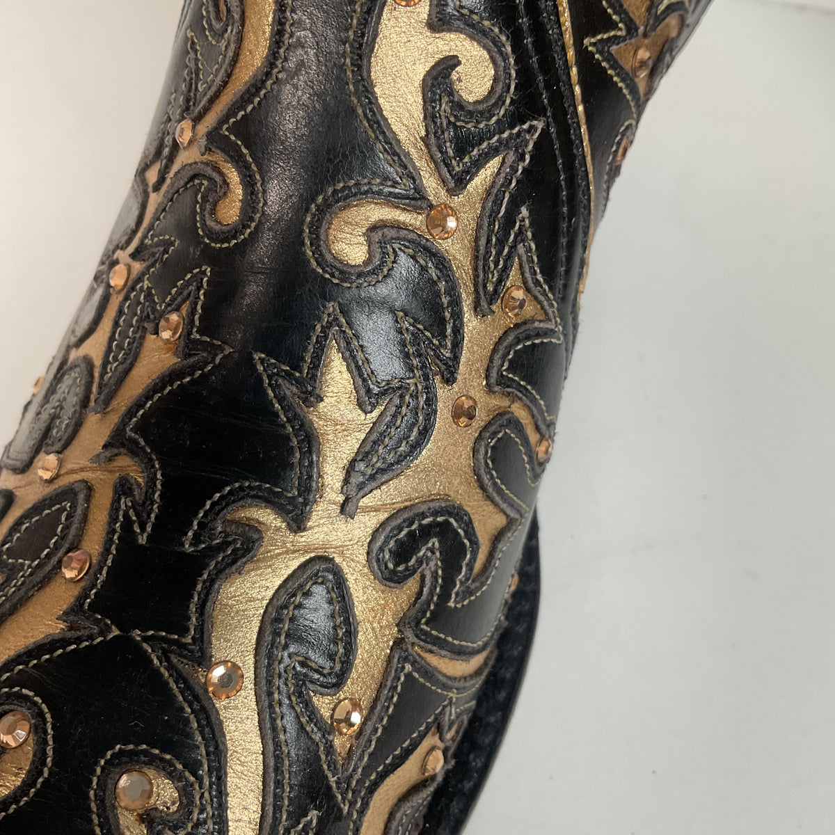 Back at the Ranch Western Zip Cowgirl Boots | Custom | Priscilla Crystals | 7.5