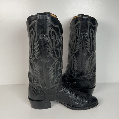 Vintage Texas Imperial Cowboy Boots | Python Snakeskin | USA Made | Men’s 9.5 D