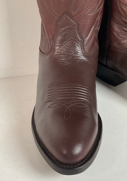 Vintage Nocona Deer Skin Cowboy Boots — USA Made — Original Box — 9 EE