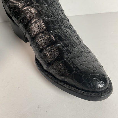 Dan Post Caiman Crocodile Cowboy Boots | Exotic | Blac | Men’s 7.5 D