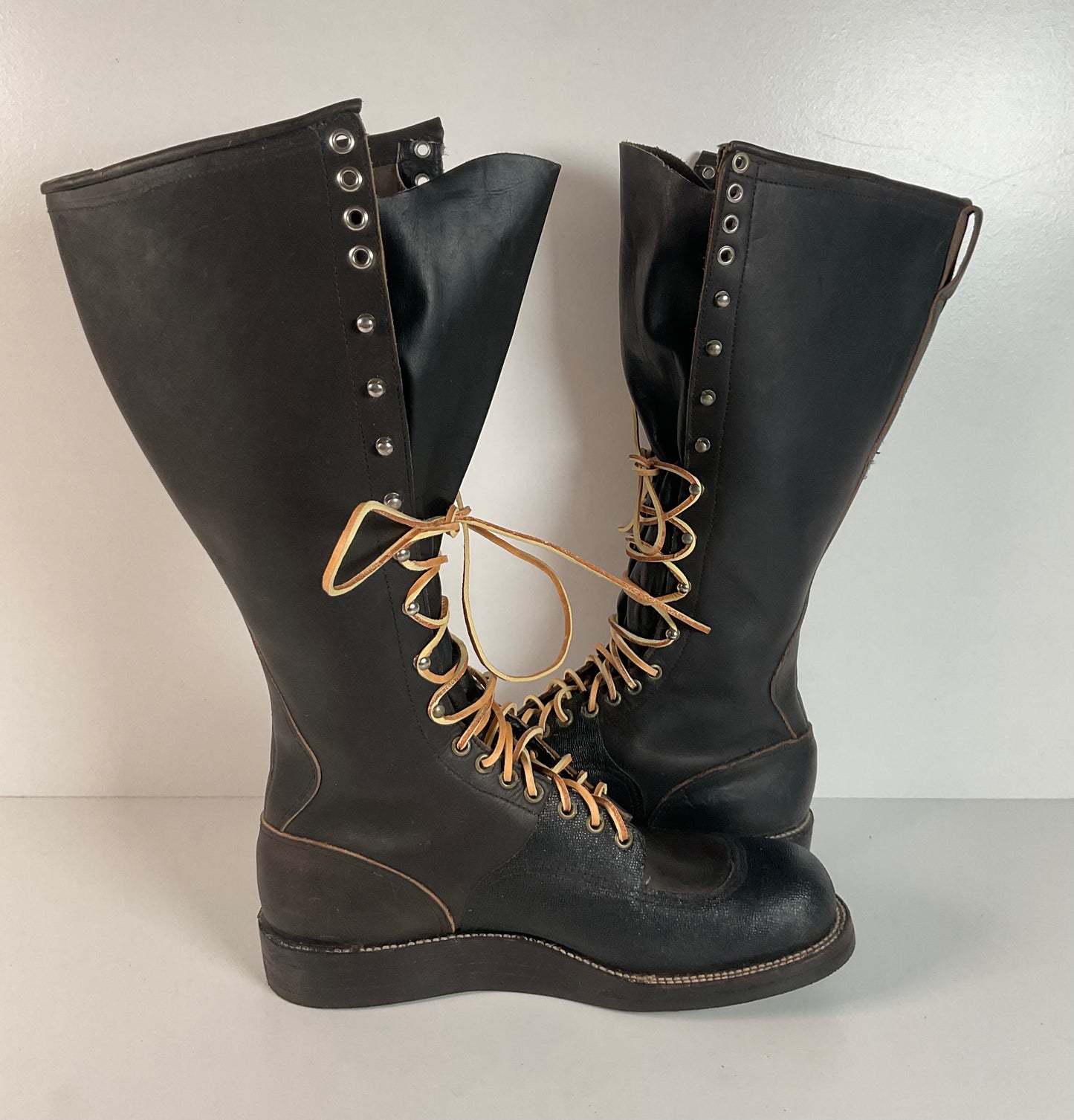 Vintage Chippewa Linesman Boots | 60s Era | USA Made | 10 E